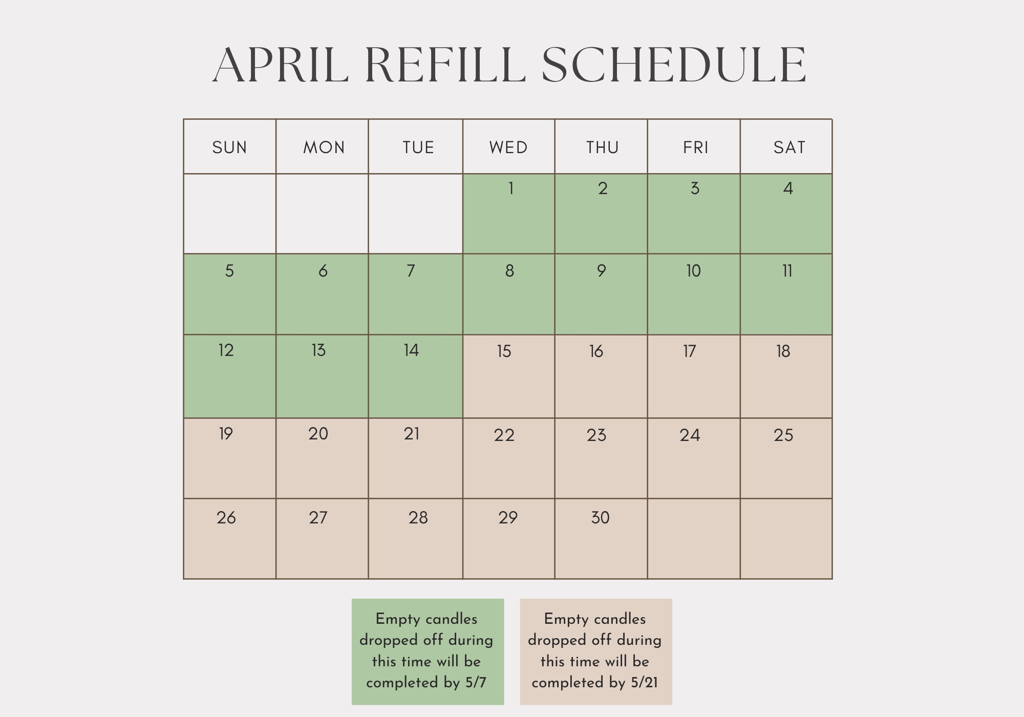 Customizable Candle Refills